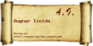 Augner Izolda névjegykártya